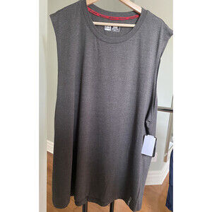 RBX Active Men's Lightweight Quick Dry Muscle Tank Top In Charcoal Grey Size L